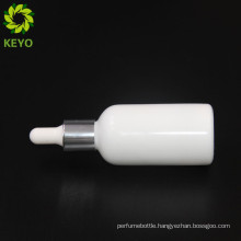 15ml 30ml luxury white colored empty perfume cosmetic packing glass dropper bottle